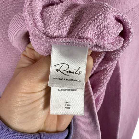 Rails Women’s Ramona Embroidered Hearts Crewneck in Pink/Red Size S - Picture 14 of 16